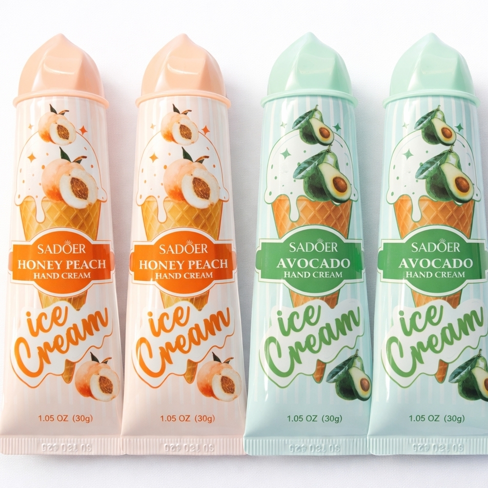Honey Peach and Avocado Hand Cream Set